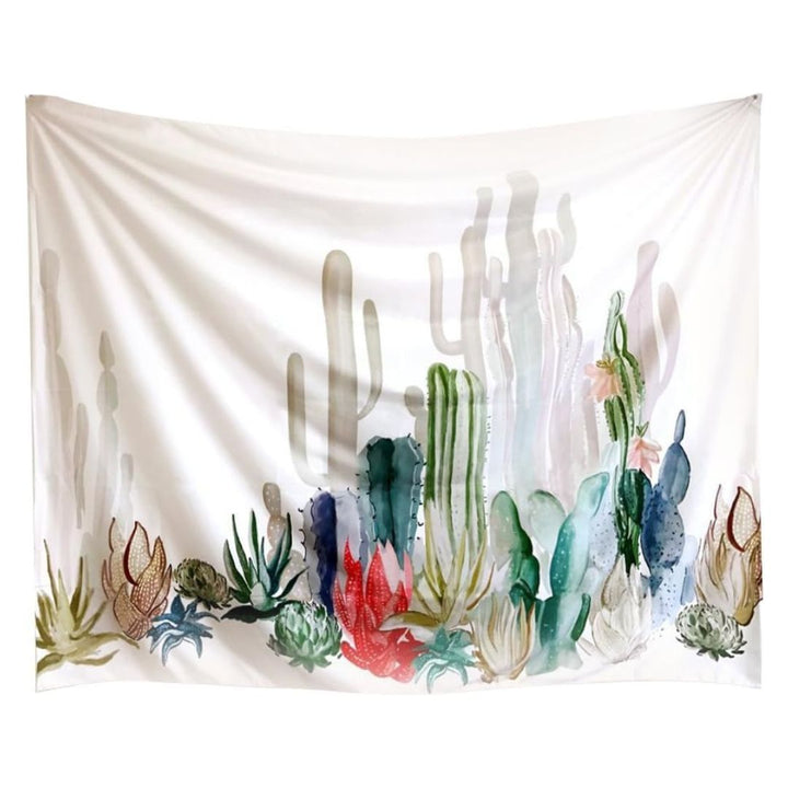 VibeCore Watercolor Cactus Tapestry Product View