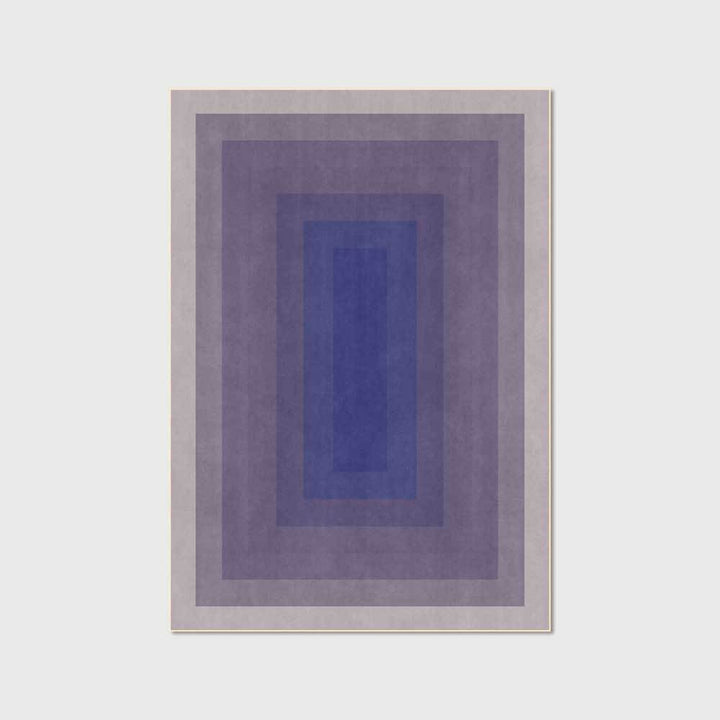 VibeCore Watercolor Gradient Area Rug Purple, showcasing a beautiful gradient of purple hues that brings a calm, vibrant touch to any space.
