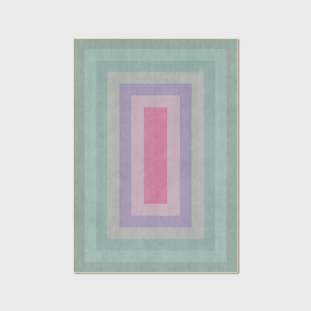 VibeCore Watercolor Gradient Area Rug Turquoise, showcasing a smooth blend of turquoise and soft colors in a gradient pattern, perfect for adding a vibrant touch to any space.