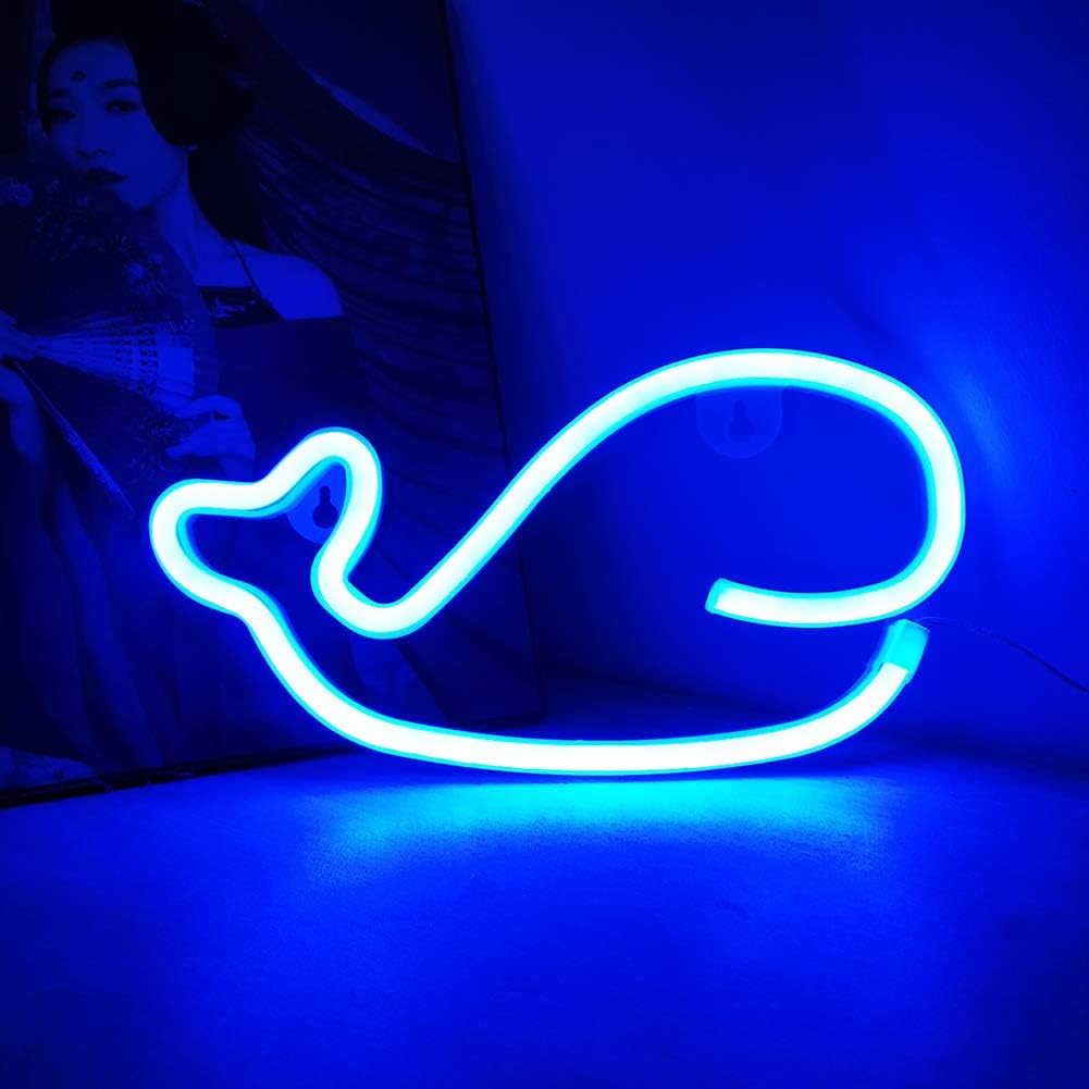 VibeCore Whale Neon Light