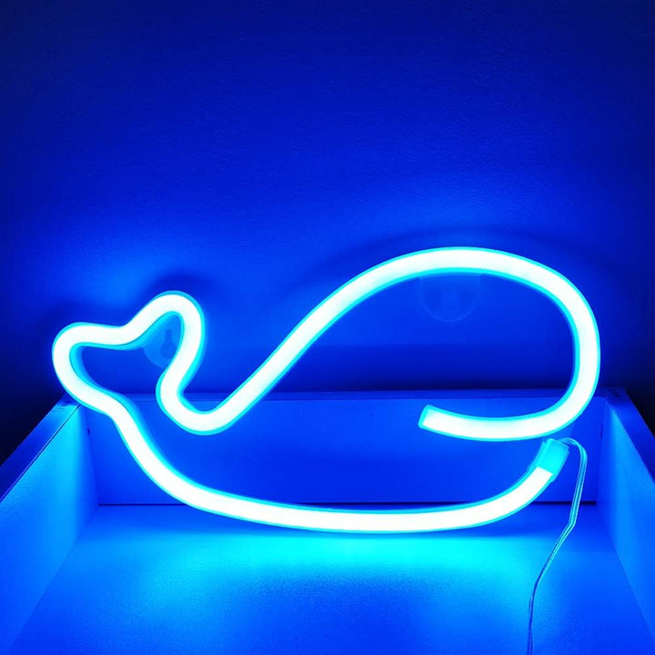VibeCore Whale Neon Light In Basket