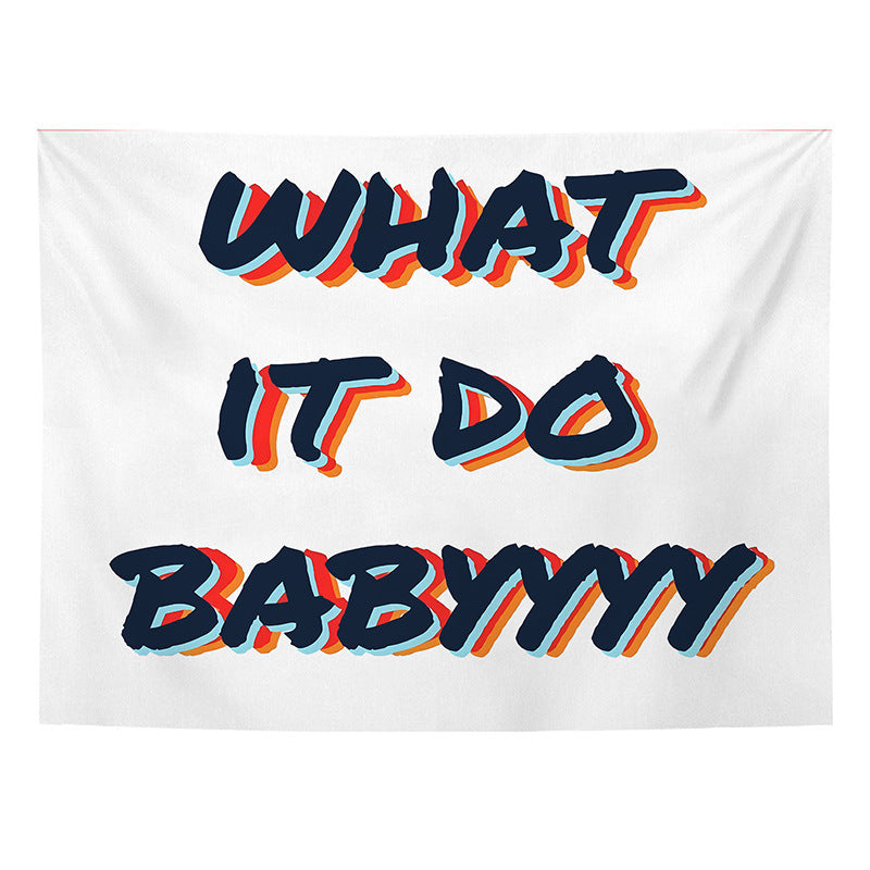 VibeCore What It Do Babyyyy Tapestry Product View