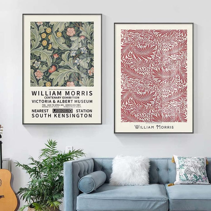 VibeCore William Morris Canvas Prints Framed