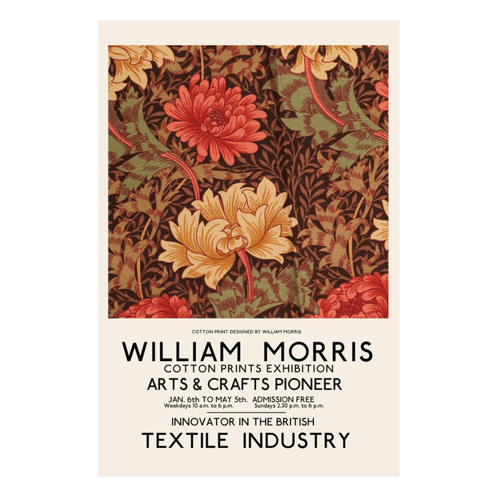 VibeCore William Morris Canvas Prints Option B: William Morris Arts & Crafts Pioneer Textile Industry