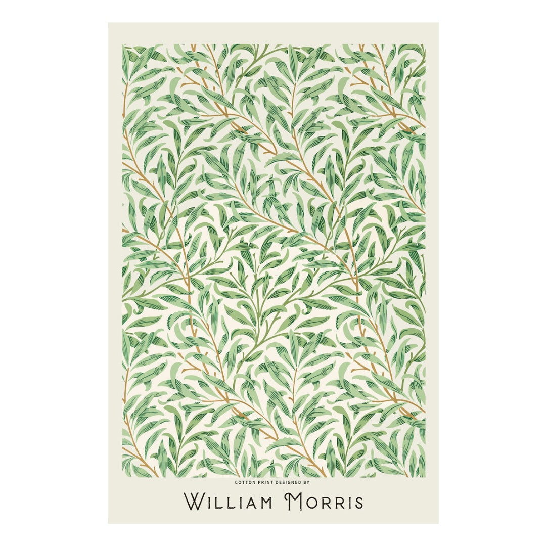 VibeCore William Morris Canvas Prints Option G: William Morris Green Leaves