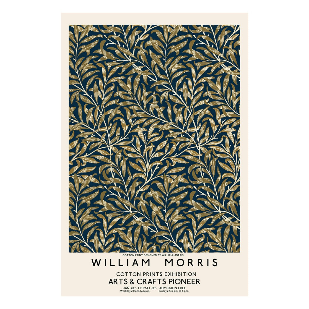 VibeCore William Morris Canvas Prints Option H: William Morris Arts & Crafts Pioneer