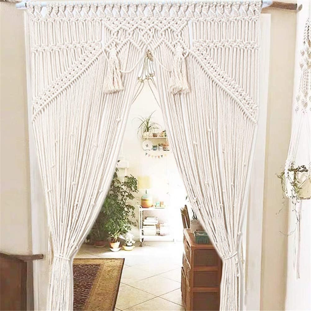 VibeCore Zen Fringe Handmade Macrame Curtain