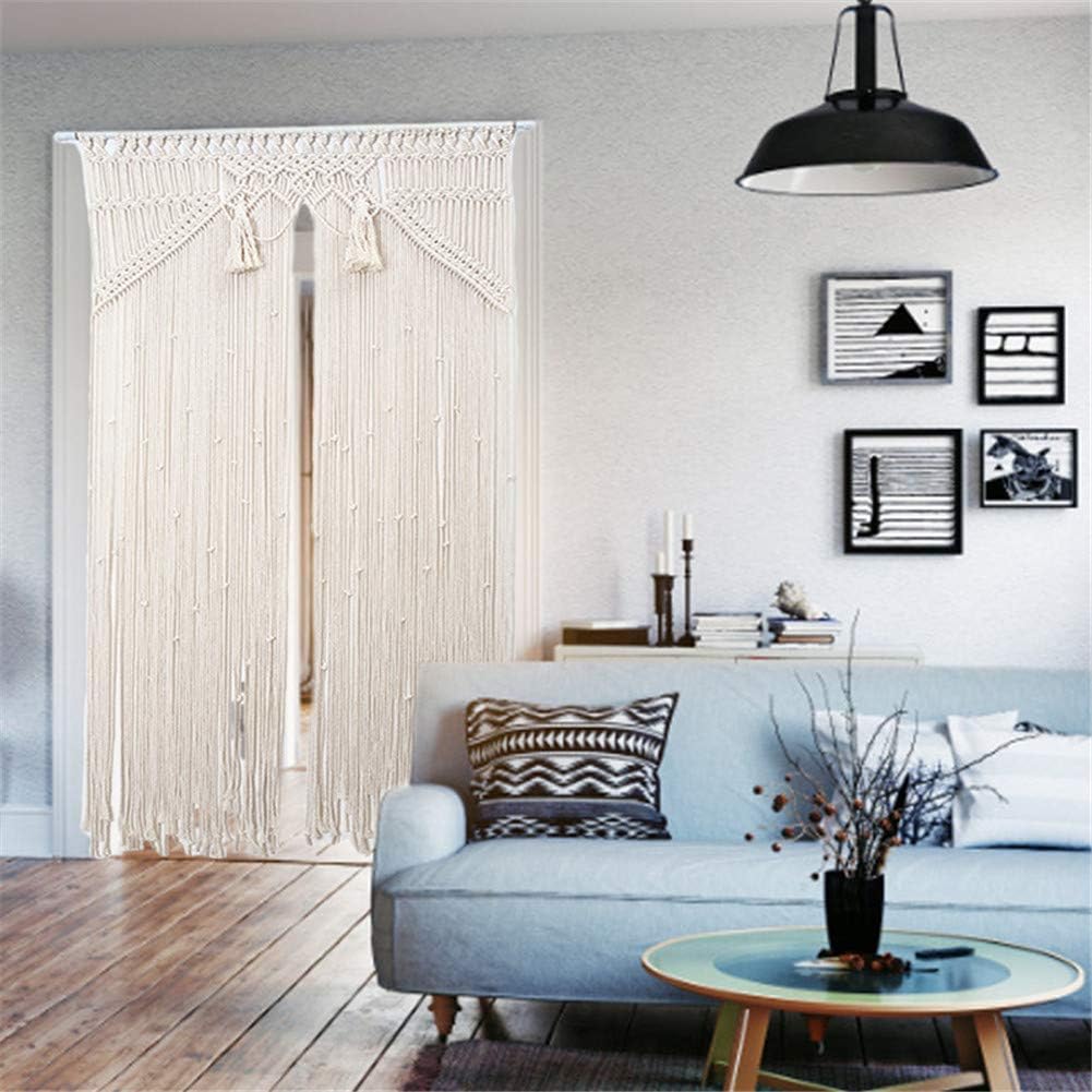 VibeCore Zen Fringe Handmade Macrame Curtain In living Room Doorway