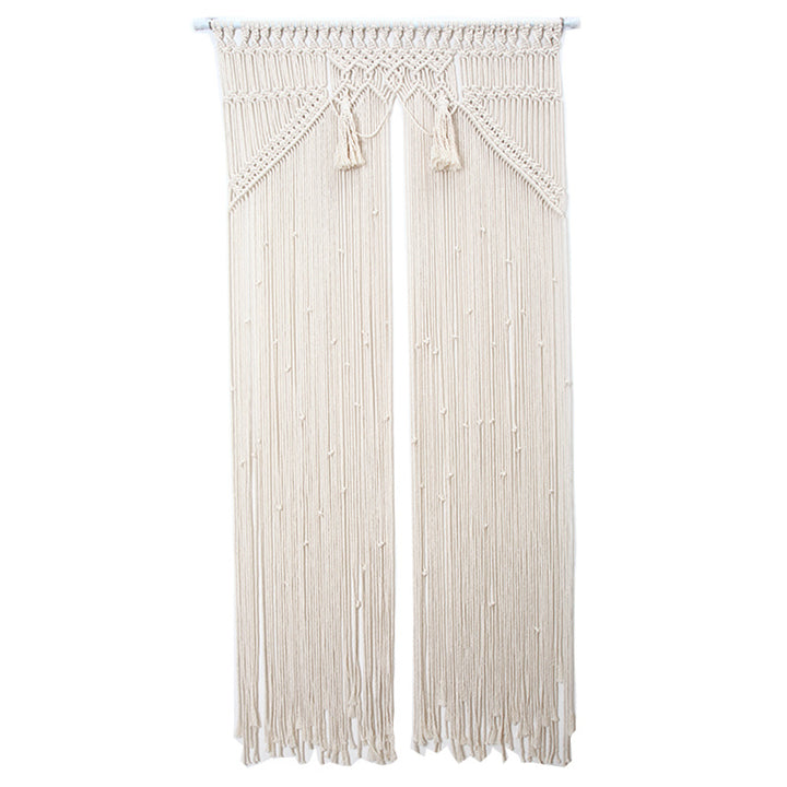 VibeCore Zen Fringe Handmade Macrame Curtain Product View
