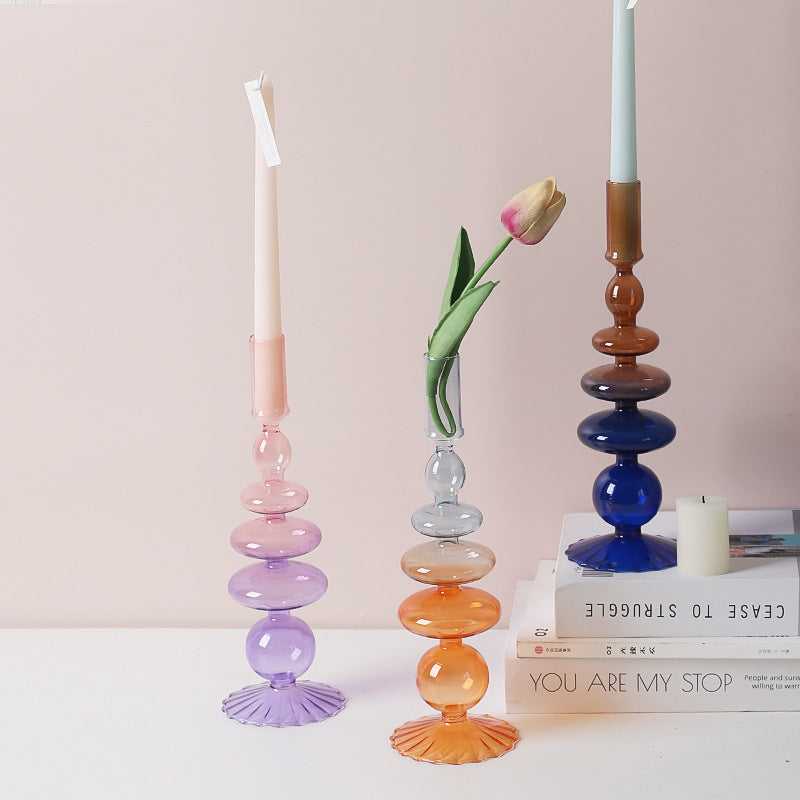 Gradient Retro Abstract Candle Holder