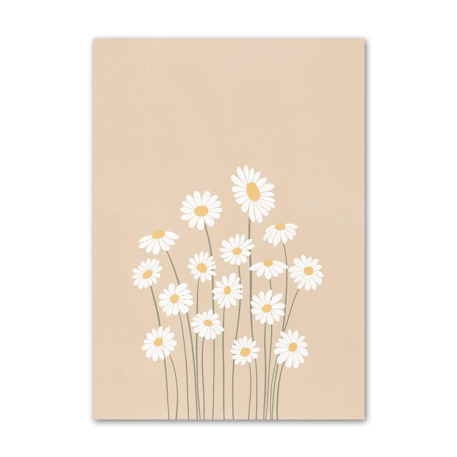 Warm Floral Hues Canvas Posters