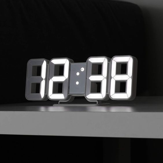 3D LED Digital Alarm Clock