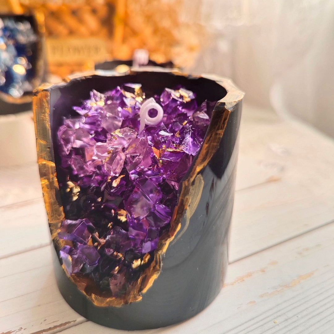 Scented Crystal Geode Candle