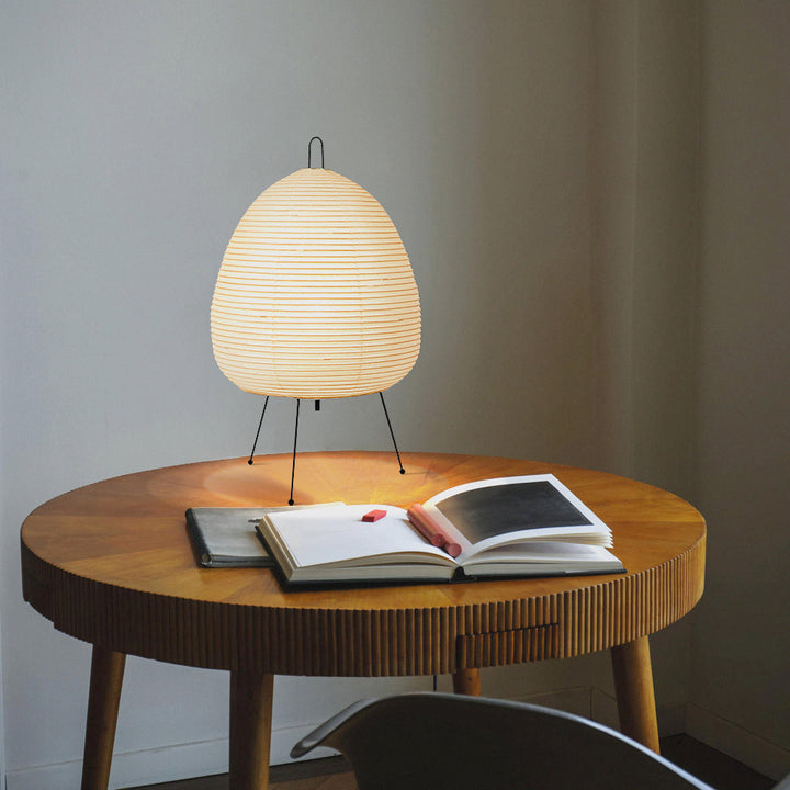 Japanese Wabi Sabi Rice Paper Table Lamp