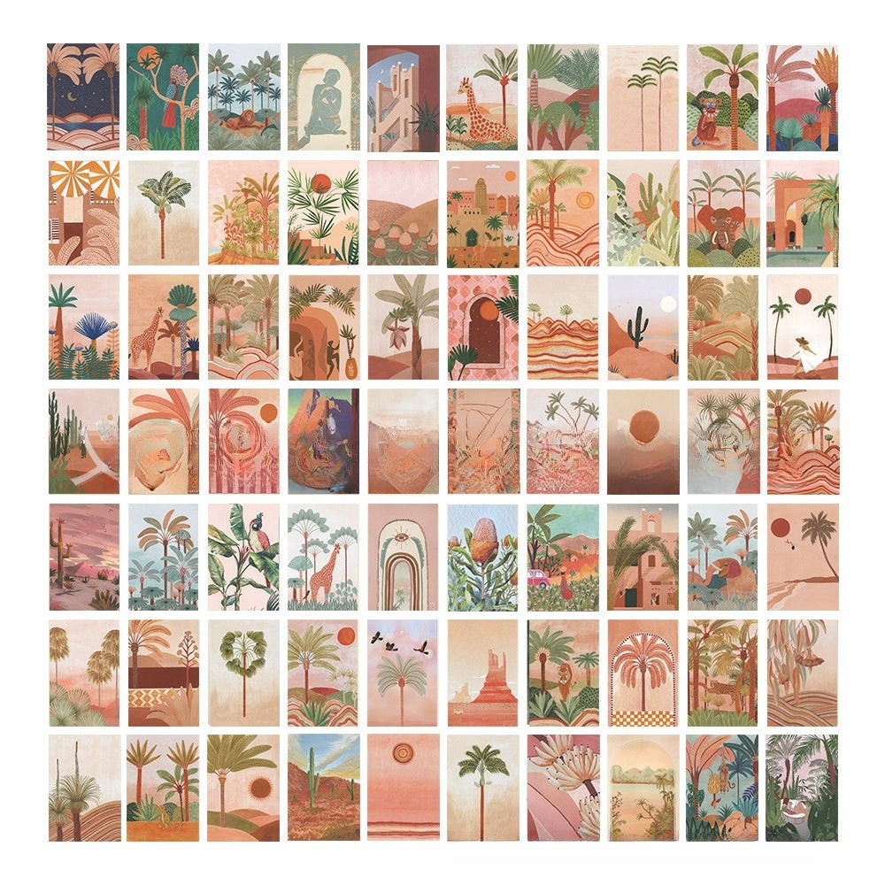 Desert Jungle Wall Collage Kit - 70pcs