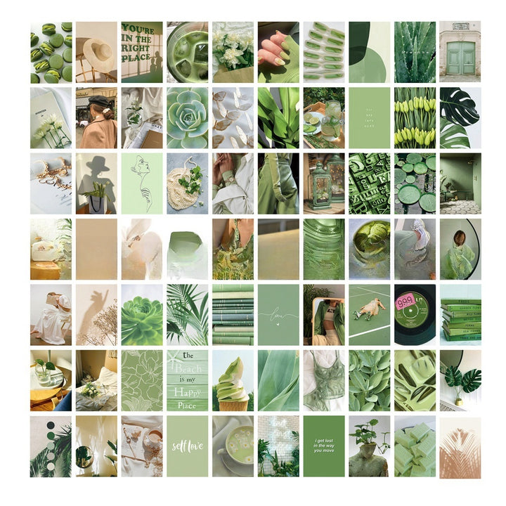 Green Queen Wall Collage Kit - 70pcs