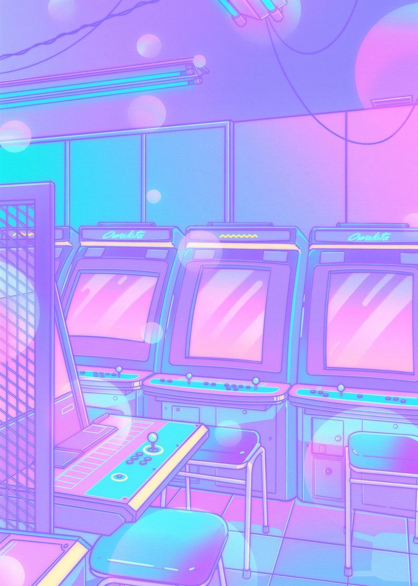 80s Vaporwave Canvas Posters