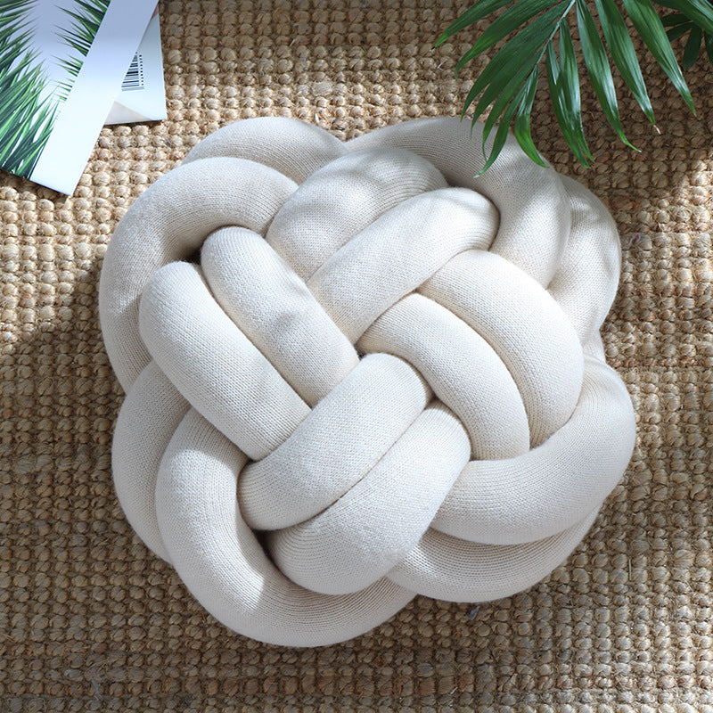 Large Soft Knot Decorative Pillow