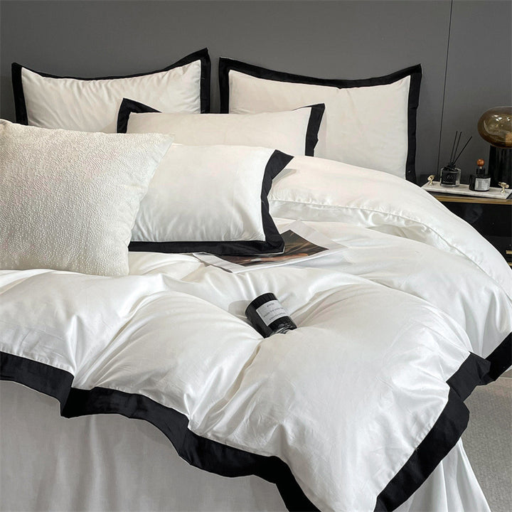 Luxe Noir Trim Bedding Set