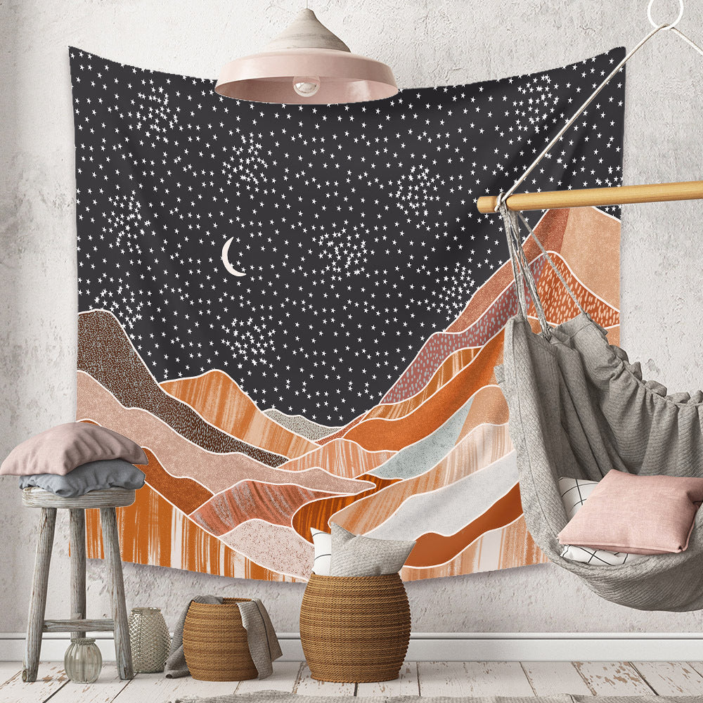 Midnight Mountains Tapestry