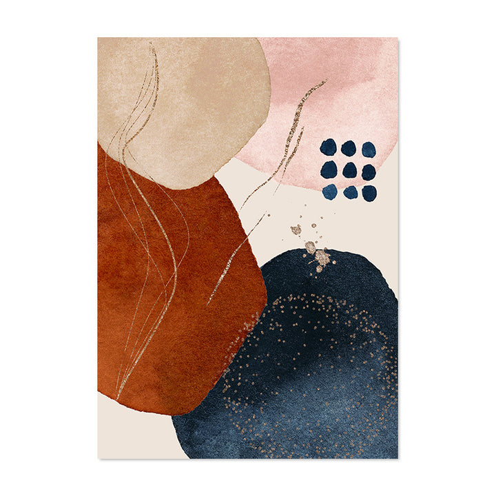 Abstract Watercolor Shapes Canvas Posters