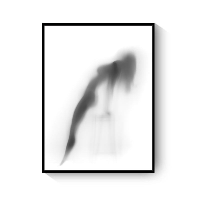 Foggy Glass Woman Canvas Posters