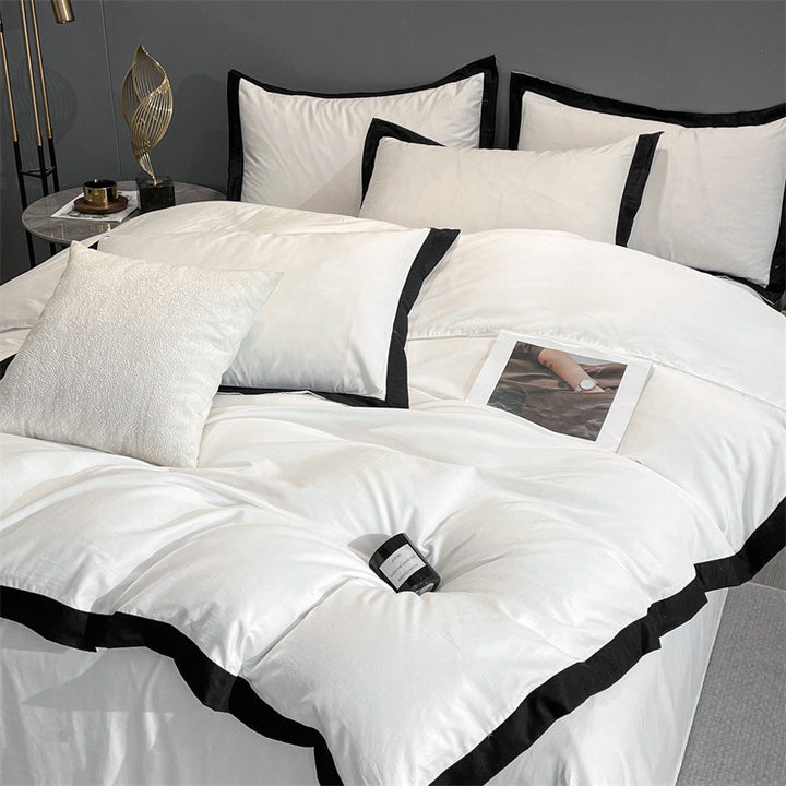 Luxe Noir Trim Bedding Set