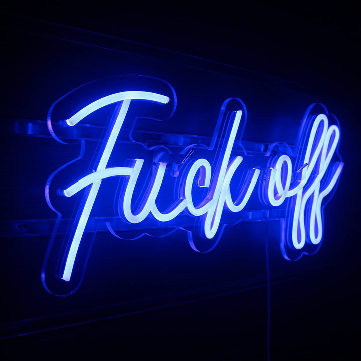 Fuck Off Cursive Neon Light (3 Color Options)