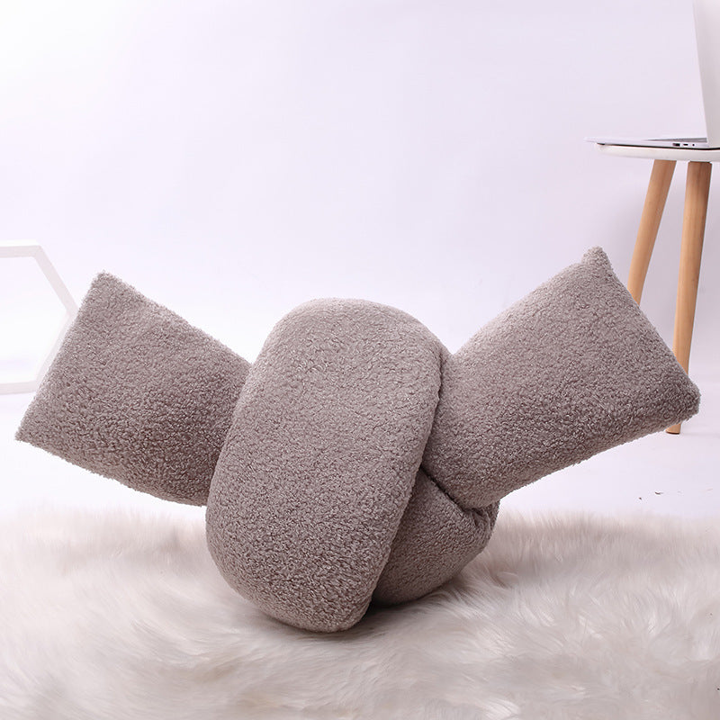 Twist Knot Throw Pillow