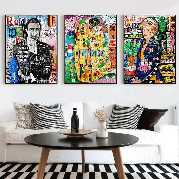 Pop Graffiti Canvas Posters