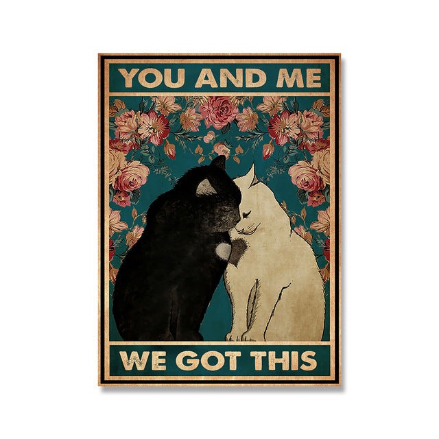 Funny Cat Canvas Posters