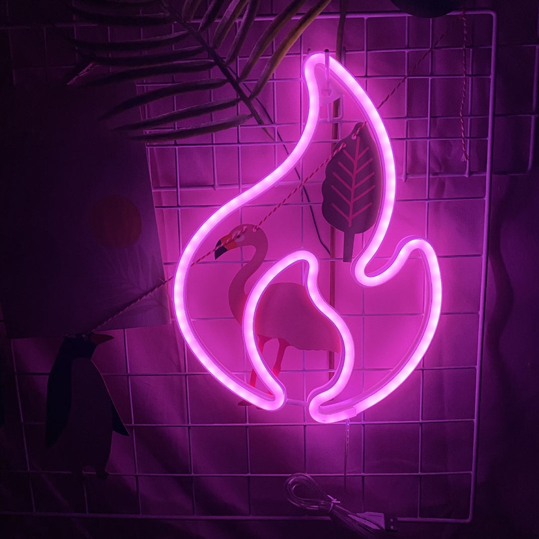 Fire Flame Neon Light (6 Color Options)