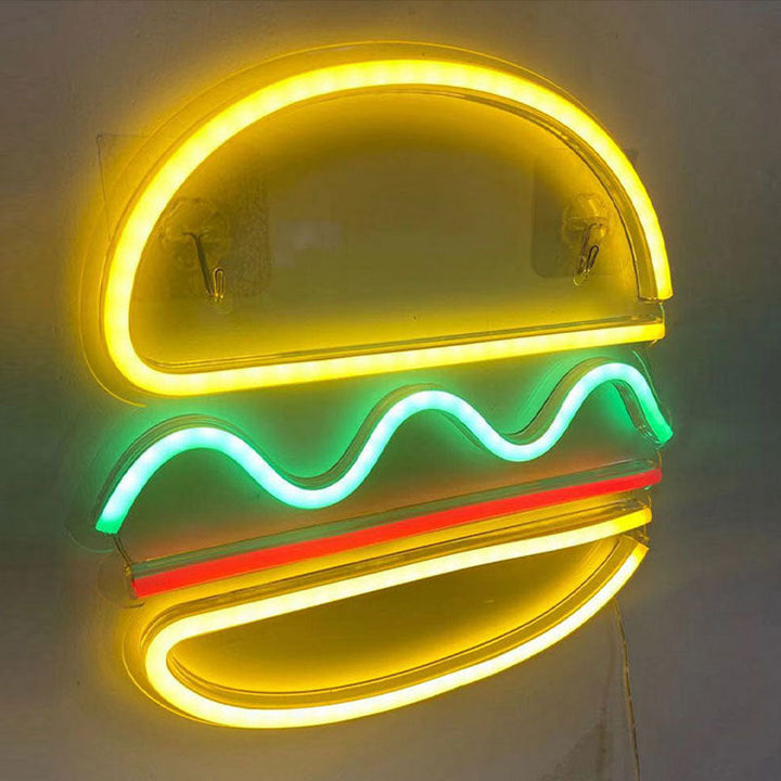 Hamburger Neon Light