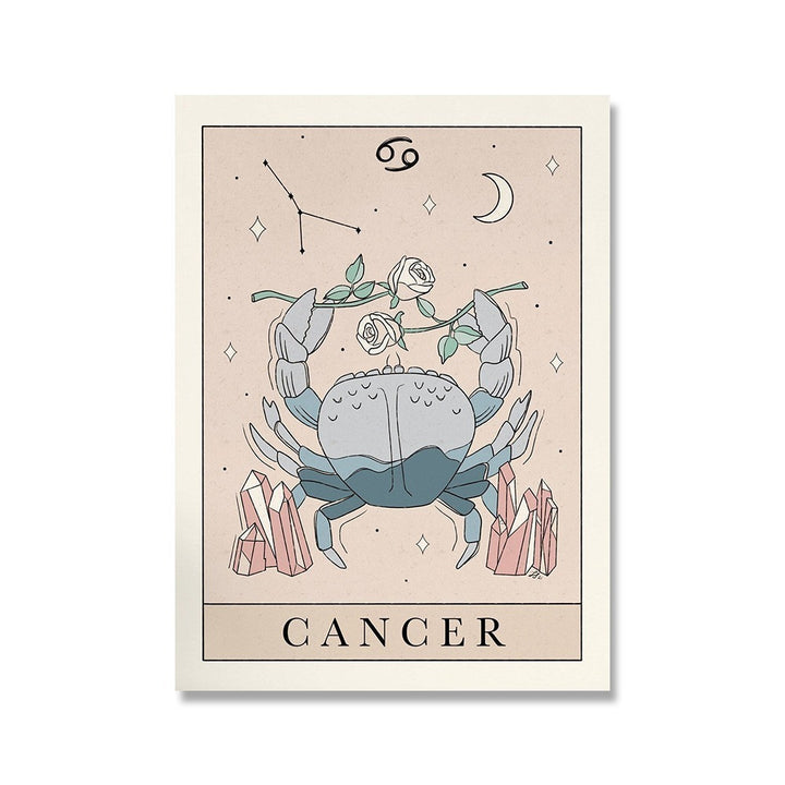 Horoscope Tarot Canvas Posters