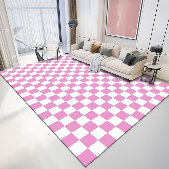 Checkerboard Area Rug (8 Color Options)