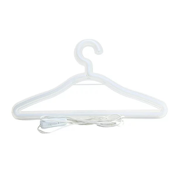 Coat Hanger Neon Light