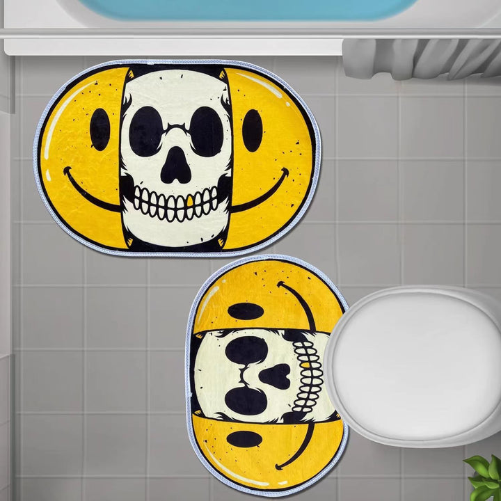 Smiling Skull Accent Rug