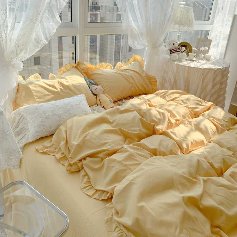 French Ruffles Bedding Set