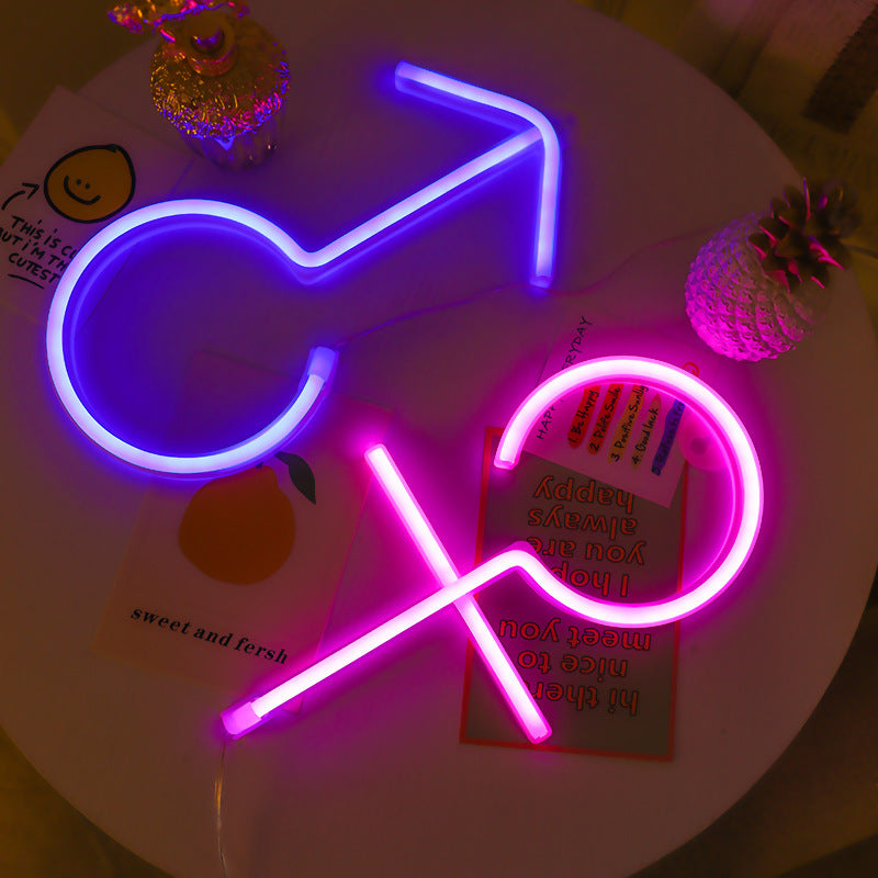 Venus/Mars Symbol Neon Light