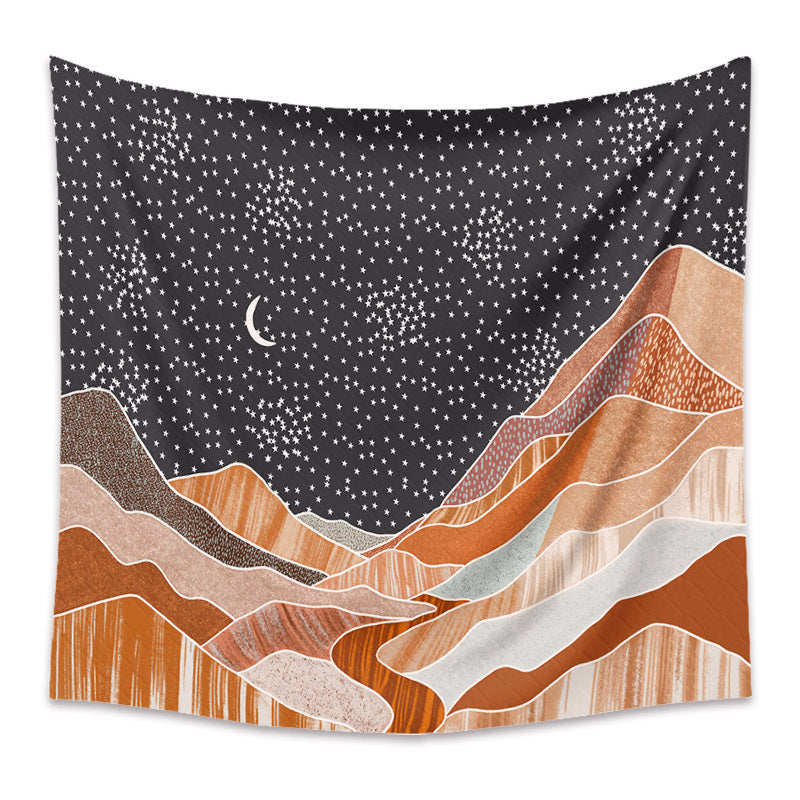 Midnight Mountains Tapestry