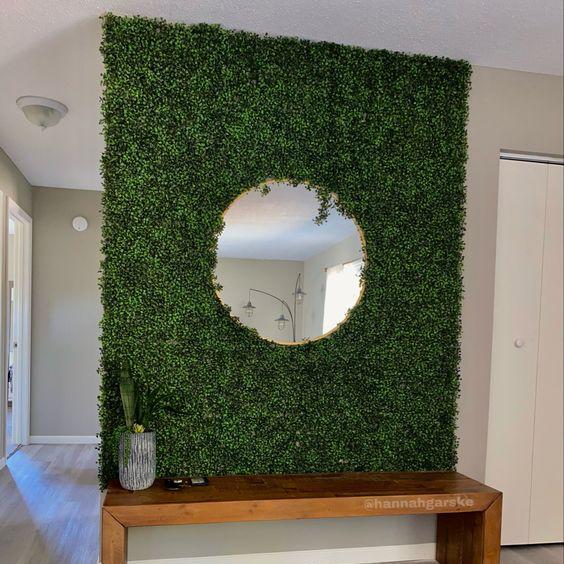 Faux Boxwood Plant Wall Decoration