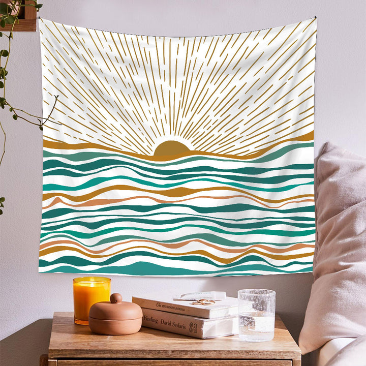 Ocean Sunrise Tapestry