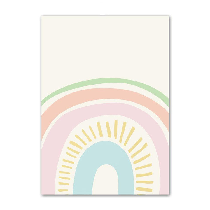 Rainbow Sunflower Canvas Posters