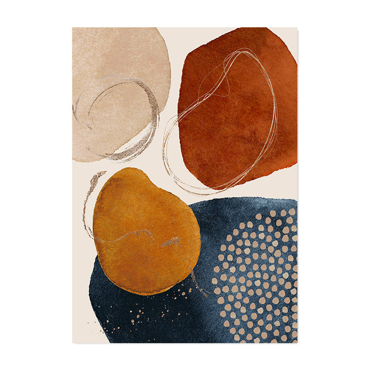 Abstract Watercolor Shapes Canvas Posters