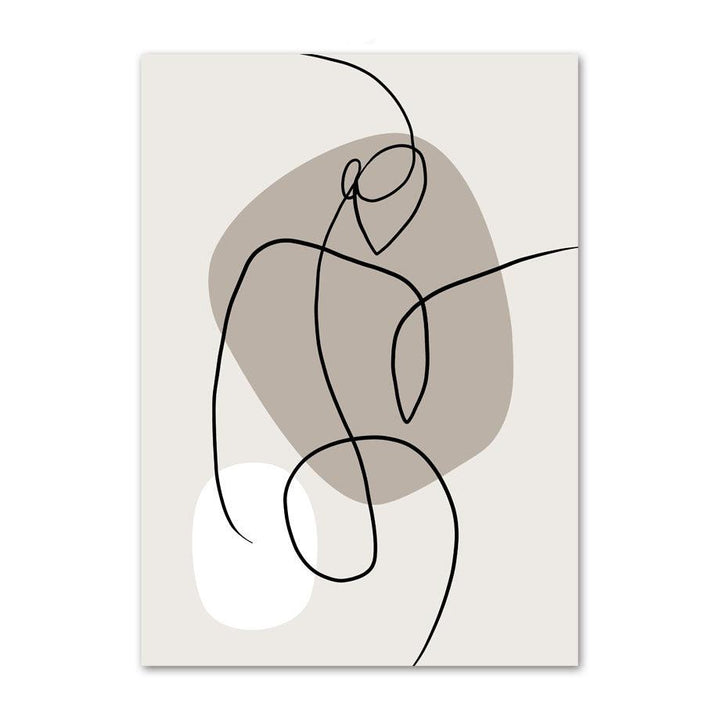 Fine Line Woman Canvas Posters