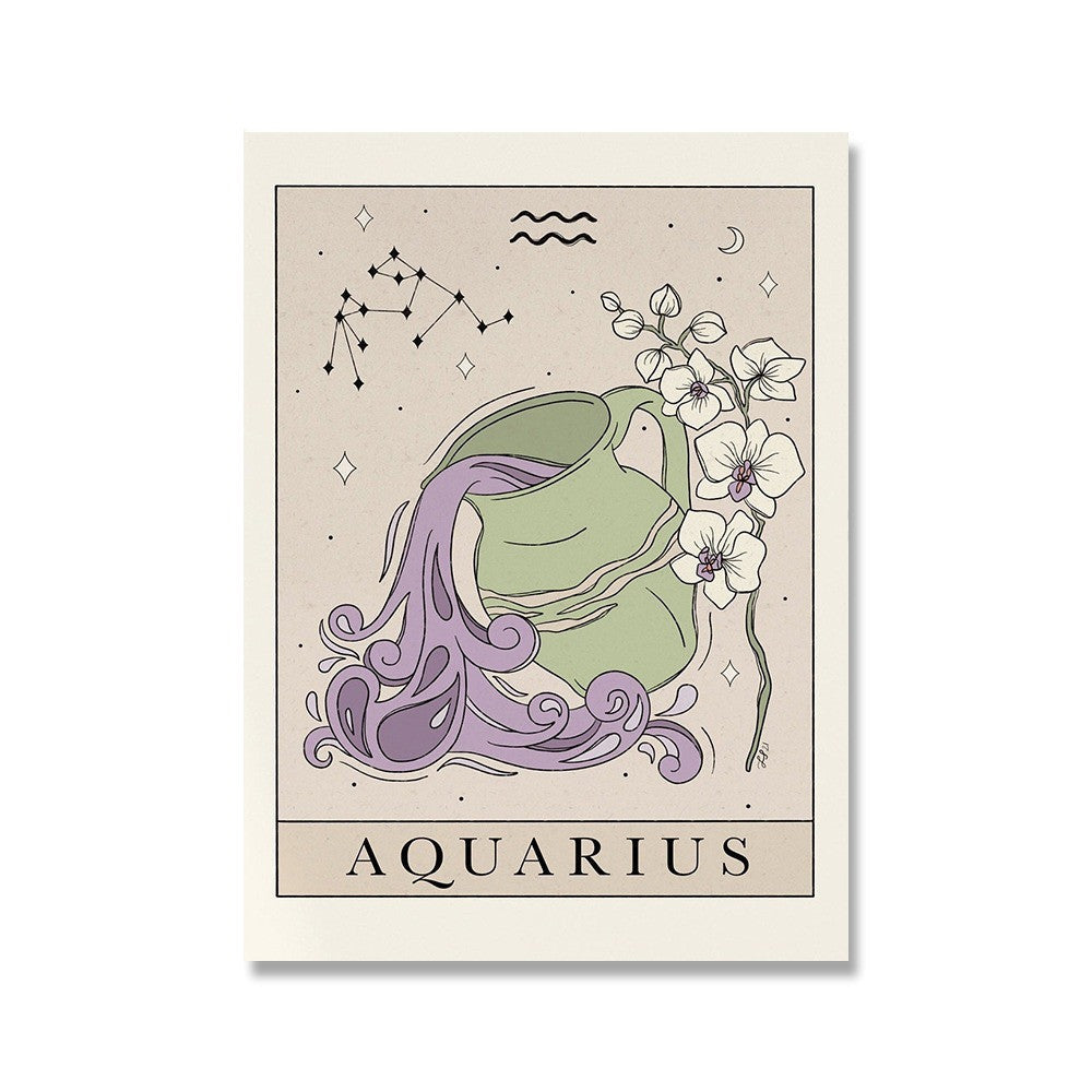 Horoscope Tarot Canvas Posters