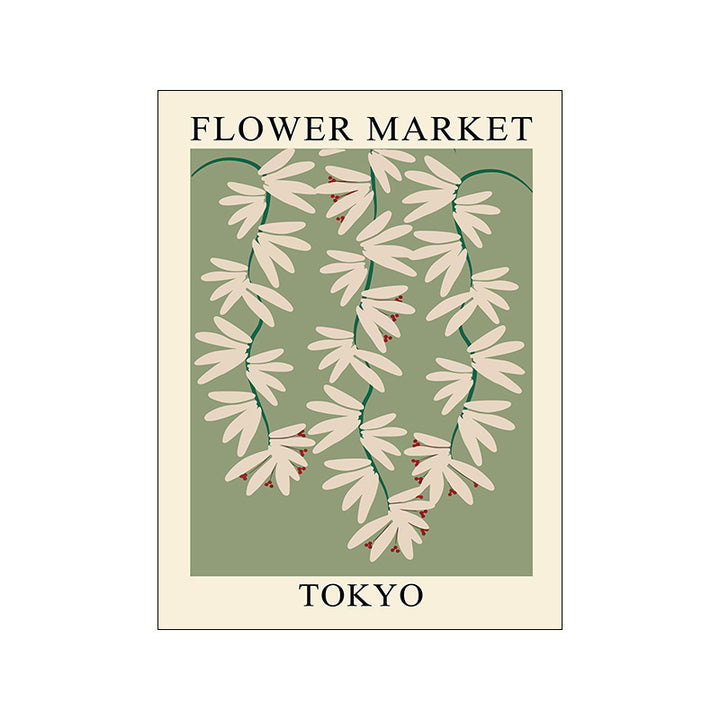 Simple Florals Flower Market Canvas Posters