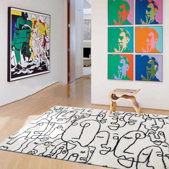 Abstract Faces Rug