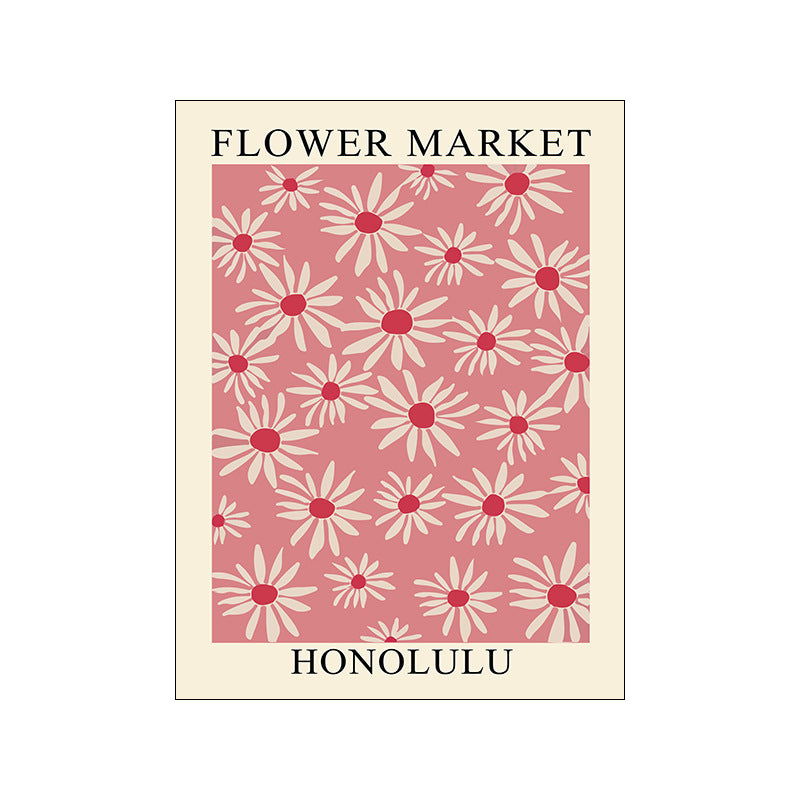 Simple Florals Flower Market Canvas Posters