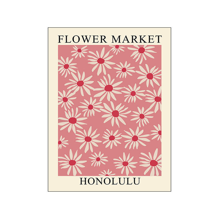 Simple Florals Flower Market Canvas Posters